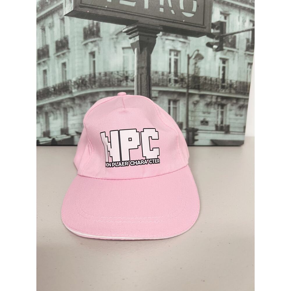 NPC Pixel Gamer Baseball Cap, Adjustable Funny Gamer Hat